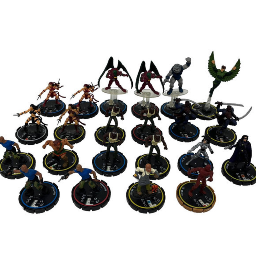 Wiz Kids Heroclix Mixed Lot of 22 Marvel & DC Superhero Infinity Challenge Figs‎